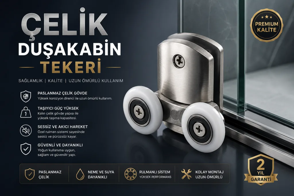 Web sitenizin trafiğini artıracak, ürünlerinizi öne çıkaracak ve hem arama motorlarının (SEO) hem de kullanıcıların seveceği, akıcı bir makale hazırladım. Bu makaleyi blog sayfanızda paylaşabilir, altındaki ürün başlıklarını ise kategori veya ürün açıklama sayfalarınızda doğrudan kullanabilirsiniz. Duşakabin Ömrünü Uzatan Küçük Dokunuşlar: Tekerlek, Silikon ve Mıknatıs Seçimi
Banyolarımız, günün yorgunluğunu attığımız en kişisel konfor alanlarımızdır. Bu alanların en önemli tamamlayıcısı olan duşakabinler ise zamanla yoğun su, nem ve kireç nedeniyle aşınmaya başlar. Sıkışan kapılar, sızdıran tabanlar veya tam kapanmayan kabin kapakları hem banyo keyfinizi kaçırır hem de banyonuzun zarar görmesine neden olur. Peki, komple bir duşakabin değiştirmek yerine, çok daha ekonomik ve pratik bir çözüm olduğunu biliyor musunuz? Doğru duşakabin yedek parçaları ve aksesuarları ile kabininizi ilk günkü performansına döndürebilirsiniz. İşte banyonuzun konforunu ve ömrünü artıracak en kritik 3 duşakabin aksesuarı: 1. Sessiz ve Akıcı Kapılar İçin: Duşakabin Tekerlekleri (Rulman)
Duşakabin kapınız zor açılıp kapanıyorsa, takılıyorsa veya açarken yüksek ses çıkarıyorsa, değişim zamanı gelmiş demektir. Neden Önemli?: Aşınmış tekerlekler sadece can sıkıcı bir ses çıkarmakla kalmaz, aynı zamanda cam panelin raydan çıkıp kırılmasına da yol açabilir. Seçim İpucu: Duşakabininizin cam kalınlığına ve ray yapısına uygun (tekli, çiftli, pirinç veya plastik gövdeli) paslanmaz duşakabin tekerlekleri tercih etmelisiniz. Yüksek kaliteli rulmanlar, kapınızın tüy gibi hafif kaymasını sağlar. 2. Banyonuzun Gizli Kahramanı: Duşakabin Silikonları
Duşakabininizin etrafından dışarıya su sızıyorsa, zeminleriniz ve banyo dolaplarınız çürüme tehlikesiyle karşı karşıyadır. Çözüm, doğru yalıtımdan geçer. Neden Önemli?: Sıradan silikonlar nemli banyo ortamında kısa sürede kararır ve küflenir. Bu hem kötü bir görüntü oluşturur hem de hijyenik değildir. Seçim İpucu: %100 saf, antibakteriyel ve küf tutmaz duşakabin silikonu kullanmalısınız. Yüksek yapışma gücüne sahip, sararmayan ve suya dayanıklı silikonlar, banyonuzu yıllarca kuru ve temiz tutar. 3. Kusursuz Kapanma: Duşakabin Mıknatısları ve Fitilleri
Kapıları kapattığınızda arada boşluk mu kalıyor? İçerideki sıcak havanın kaçmasını ve suyun dışarı fışkırmasını engellemenin yolu güçlü mıknatıslardan geçer. Neden Önemli?: Zamanla sararan ve özelliğini yitiren kapı fitilleri, mıknatıs güçlerini kaybederek kapıların aralık kalmasına neden olur. Seçim İpucu: 45, 90 veya 180 derece açılı kapı yapılarına uygun, çekim gücü yüksek duşakabin mıknatıslı fitil çeşitleri tercih edilmelidir. UV ışınlarına dayanıklı sararmayan fitiller, banyonuza modern ve temiz bir görünüm kazandırır. 💡 Unutmayın: Küçük bir aksesuar değişimi, sizi binlerce liralık yeni duşakabin masrafından kurtarır. Evinizde kendi başınıza yapabileceğiniz bu pratik değişimlerle banyo konforunuzu hemen artırabilirsiniz.