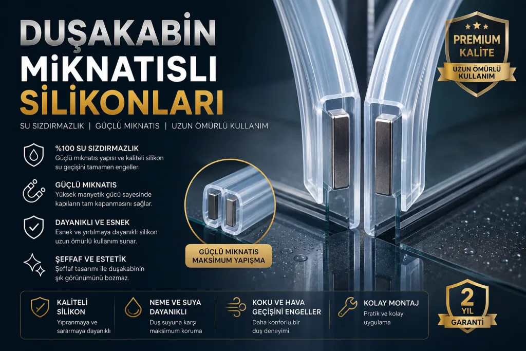 Web sitenizin trafiğini artıracak, ürünlerinizi öne çıkaracak ve hem arama motorlarının (SEO) hem de kullanıcıların seveceği, akıcı bir makale hazırladım. Bu makaleyi blog sayfanızda paylaşabilir, altındaki ürün başlıklarını ise kategori veya ürün açıklama sayfalarınızda doğrudan kullanabilirsiniz. Duşakabin Ömrünü Uzatan Küçük Dokunuşlar: Tekerlek, Silikon ve Mıknatıs Seçimi
Banyolarımız, günün yorgunluğunu attığımız en kişisel konfor alanlarımızdır. Bu alanların en önemli tamamlayıcısı olan duşakabinler ise zamanla yoğun su, nem ve kireç nedeniyle aşınmaya başlar. Sıkışan kapılar, sızdıran tabanlar veya tam kapanmayan kabin kapakları hem banyo keyfinizi kaçırır hem de banyonuzun zarar görmesine neden olur. Peki, komple bir duşakabin değiştirmek yerine, çok daha ekonomik ve pratik bir çözüm olduğunu biliyor musunuz? Doğru duşakabin yedek parçaları ve aksesuarları ile kabininizi ilk günkü performansına döndürebilirsiniz. İşte banyonuzun konforunu ve ömrünü artıracak en kritik 3 duşakabin aksesuarı: 1. Sessiz ve Akıcı Kapılar İçin: Duşakabin Tekerlekleri (Rulman)
Duşakabin kapınız zor açılıp kapanıyorsa, takılıyorsa veya açarken yüksek ses çıkarıyorsa, değişim zamanı gelmiş demektir. Neden Önemli?: Aşınmış tekerlekler sadece can sıkıcı bir ses çıkarmakla kalmaz, aynı zamanda cam panelin raydan çıkıp kırılmasına da yol açabilir. Seçim İpucu: Duşakabininizin cam kalınlığına ve ray yapısına uygun (tekli, çiftli, pirinç veya plastik gövdeli) paslanmaz duşakabin tekerlekleri tercih etmelisiniz. Yüksek kaliteli rulmanlar, kapınızın tüy gibi hafif kaymasını sağlar. 2. Banyonuzun Gizli Kahramanı: Duşakabin Silikonları
Duşakabininizin etrafından dışarıya su sızıyorsa, zeminleriniz ve banyo dolaplarınız çürüme tehlikesiyle karşı karşıyadır. Çözüm, doğru yalıtımdan geçer. Neden Önemli?: Sıradan silikonlar nemli banyo ortamında kısa sürede kararır ve küflenir. Bu hem kötü bir görüntü oluşturur hem de hijyenik değildir. Seçim İpucu: %100 saf, antibakteriyel ve küf tutmaz duşakabin silikonu kullanmalısınız. Yüksek yapışma gücüne sahip, sararmayan ve suya dayanıklı silikonlar, banyonuzu yıllarca kuru ve temiz tutar. 3. Kusursuz Kapanma: Duşakabin Mıknatısları ve Fitilleri
Kapıları kapattığınızda arada boşluk mu kalıyor? İçerideki sıcak havanın kaçmasını ve suyun dışarı fışkırmasını engellemenin yolu güçlü mıknatıslardan geçer. Neden Önemli?: Zamanla sararan ve özelliğini yitiren kapı fitilleri, mıknatıs güçlerini kaybederek kapıların aralık kalmasına neden olur. Seçim İpucu: 45, 90 veya 180 derece açılı kapı yapılarına uygun, çekim gücü yüksek duşakabin mıknatıslı fitil çeşitleri tercih edilmelidir. UV ışınlarına dayanıklı sararmayan fitiller, banyonuza modern ve temiz bir görünüm kazandırır. 💡 Unutmayın: Küçük bir aksesuar değişimi, sizi binlerce liralık yeni duşakabin masrafından kurtarır. Evinizde kendi başınıza yapabileceğiniz bu pratik değişimlerle banyo konforunuzu hemen artırabilirsiniz.